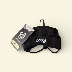 Canada Pooch Dog Hat – Black Knit Beanie (Size M). BNWT